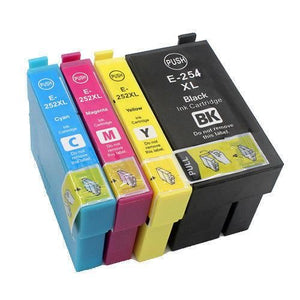 10x Generic Ink Cartridges 254XL 252XL for Epson WorkForce WF3620 WF3640 WF7610