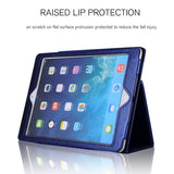 For iPad 10/9/8/7/6/5th Gen Air 1/2/3/4/5 Smart Case Flip Leather Cover 2-LINES