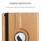 360 leather Stand Case For iPad 9.7 2017 2018 5th 6th Gen Cover nonoem BLACK