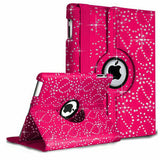 for iPad 5th 6th 9.7 A1822 A1823 A1893 A1954 SPARKLE bling 360 Rotate case cover