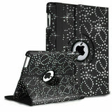 for iPad 5th gen 6th gen 9.7 Diamond SPARKLE bling 360 Rotate flip case cover