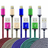 iPhone 13/12/11 Pro MAX XR X 7 8 Plus Braided USB Data Charger Cable 2m 3m