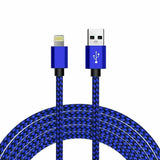 iPhone 13/12/11 Pro MAX XR X 7 8 Plus Braided USB Data Charger Cable 2m 3m