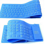 109 Keys USB Silicone Rubber Waterproof Flexible Foldable Keyboard -WHITE