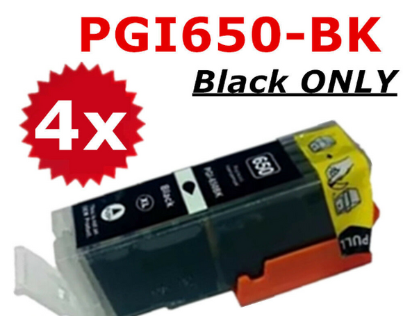 4x Non-OEM Ink Cartridge PGI650 CLI651 PGI 650 XL For Canon MG5460 mx926 nonoem