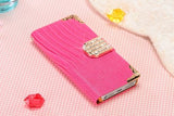 LIZARD bling diamond Wallet Flip Leather Case Cover for iPhone 4 5 6 6s nonoem