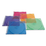 SLIM 5.2mm jewel CD Cases with Tray single Disc case BLACK CLEAR MIX COLOUR APC