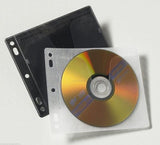 HOLD 200 COLOUR  double sided Plastic Sleeves for CD DVD BD-R Covers BLACK