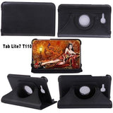 Premium Leather PU 360 Case Cover Samsung Galaxy Tab 3 Lite sm- t110 t112 t114 D