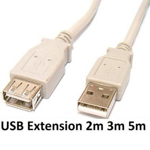 USB 2.0 Type A Male to A Extension Cable for HP Canon Dell Brother Epson nonOEM