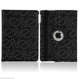 for iPad 2 3 4 5 6 9.7 10.2 Air Mini 1 2 3 DIAMOND bling 360 Rotate case cover