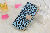 Luxury LEOPARD  diamond bling Flip Wallet Case Cover for iPhone 5S SE 5 nonoem