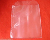 100 PREMIUM CLEAR BALI / Malay sleeves for dvd + Movie cover Storage with Holes