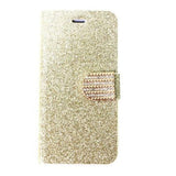 GLITTER diamond bling sparkle wallet case cover for iPhone 4 5 5s 6 nonoem