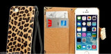 Premium LEOPARD Deluxe bling Card Wallet Leather flip Case Cover Samsung S4 SIV