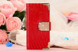 LIZARD bling diamond Wallet Flip Leather Case Cover for iPhone 4 5 6 6s nonoem