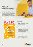 Symantec Norton AntiVirus 2022 Basic License 1 pc 1 year BULK