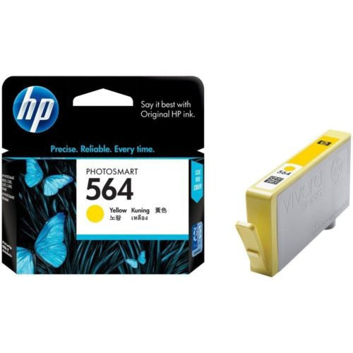 1 HP 564 GENUINE YELLOW CB320 C8383 C5388 C5390 C5393 B109a B110a ORIG ...