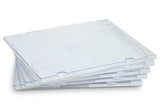 10 SLIM CLEAR 5.2mm jewel CD Cases with CLEAR Tray single Disc case  PO