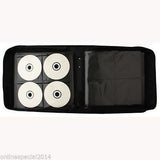 1 x QUALITY STYLE LEATHER HOLDS 256 CD DVD BDR Disc WALLET Bag CASE HOLDER 240