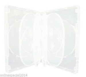 10 x Hold 10 Quality DVD Cover holds Disc Case Holder + outer wrap insert CLEAR