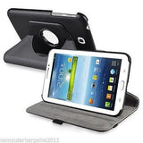 360° Rotate Case Stand Cover Samsung Galaxy Tab 3 7.0 p3200 t210 Light Blue