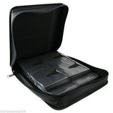 STYLE LEATHER 300 CDs & DVDs WALLET CASE HOLDS - BLACK sleeves NOT 256 240