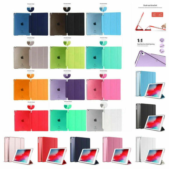 For Apple iPad Air 2 3 4 5th 6th 7th Gen Mini Smart Case Cover Shockproof 3-Line