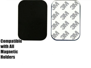 2 4 Metal Pad Plate with 3M Sticky for Car Glass Air Vent MAGNETIC Phone Holder