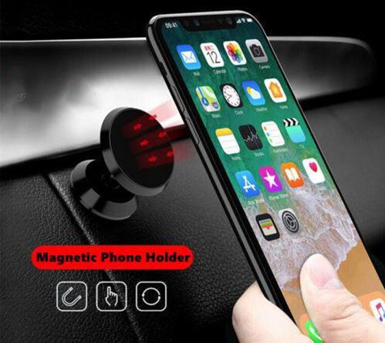 2x Universal Magnetic Magnet Car Phone Holder For iPhone 12 11 10 Pro xs - GOLD