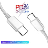 USB Type C to USB-C Cable QC PD 3.0 Fast Charging For Samsung S20 S10 nonOEM 60W