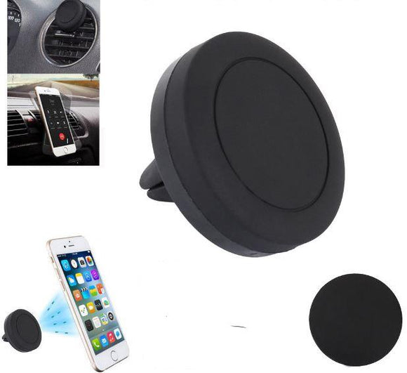 Car Mount Phone Holder Dock Magnetic Air Vent for iPhone 14 13 XR MAX AU - BLACK