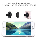 Car Mount Phone Holder Dock Air Vent Magnetic for iPhone 12 11 10 8 7 XS - BLACK