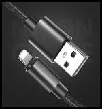 Heavy Duty USB Charger Cable for iPhone 8 7 6 X 11 Fast Charge Braided Lead AU