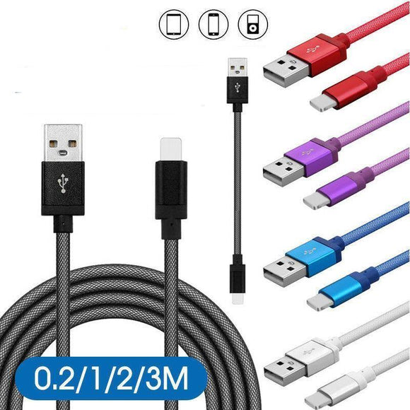 USB Charging Charger Cable Cord for iPhone 14 13 12 11 pro Max XR 8 7 iPad 9 8 7