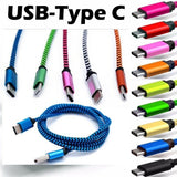 USB Type C Data Cable Fast quick Charge For Samsung S21 S20 S9 S8 S10 S22 Ultra