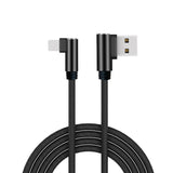 Braided 90° Degree USB TYPE C Charger Charging Cable For Samsung A12 A21s A51 A7