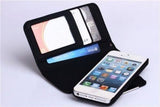 Magnetic Detachable 2 in 1 Magnet Leather ID Wallet Cover Case IPHONE 4