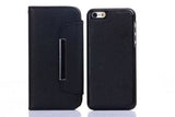 Magnetic Detachable 2 in 1 Magnet Leather ID Wallet Cover Case IPHONE 4