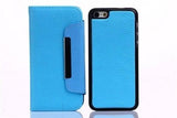 Magnetic Detachable 2 in 1 Magnet Leather ID Wallet Cover Case IPHONE 4