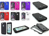 For iPhone 5 5s DEFENDER Heavy Duty Shock Proof Tough Hard Case Cover - BLACK O