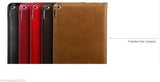 Luxury Smart Stand Leather case cover Apple iPad 6 or iPad Air 2  + HANDLE RED