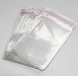 100x Clear Plastic Candy Packaging Bags Self Adhesive Cookie Biscuit Gift Bags