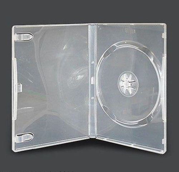 PREMIUM 30 x Single Clear DVD Case Standard DVD Covers 14mm Spine - Holds 1 Disc