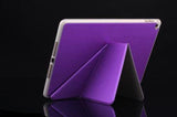 for iPad Air 2 9.7 A1566 A1567 - GREEN 5 Fold Flip TPU SILICON GEL RUBBER case