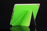 for iPad Air 2 9.7 A1566 A1567 - RED 5 Fold Flip TPU SILICON GEL RUBBER case