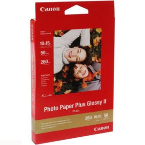 40 Canon Photo Paper Glossy II PP-201 6 x 4 GENUINE / ORIGINAL 6" x 4" 10 x15 cm