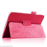 2 Fold Leather Flip Case Cover Stand Samsung Galaxy Tab S2 SM-T710 T715 - RED