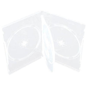 20 Hold 4 14mm HIGH QUALITY QUAD DVD Cover Disc Case HOLDS 4 Discs HOLD 4 CLEAR