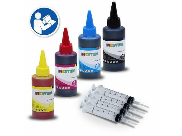 4x 100ml Refill Ink for HP 901 901XL Officejet J4680 J4580 J4640 J4500 Nonoem